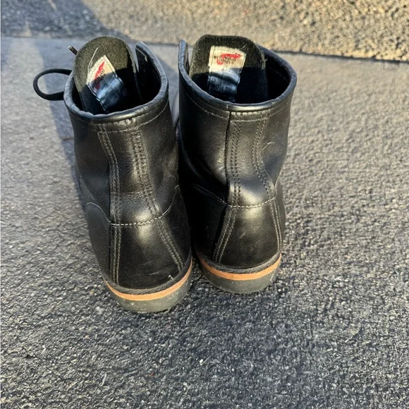 Red wing Black Leather Men's Boots - Picture 3 of 6